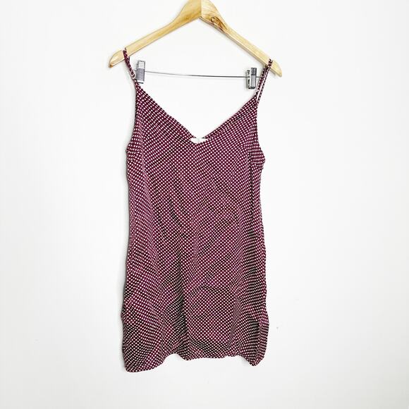 Zimmermann curacao Polka Dot Mini dress brown viscose slip women's 1 US 6 - Picture 2 of 10